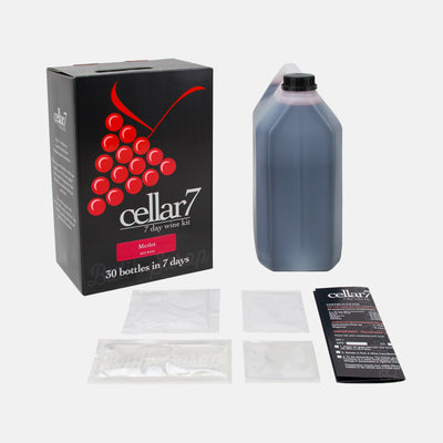 Cellar 7 Merlot Şarap Kiti Kutu İçeriği - Butik Şarap