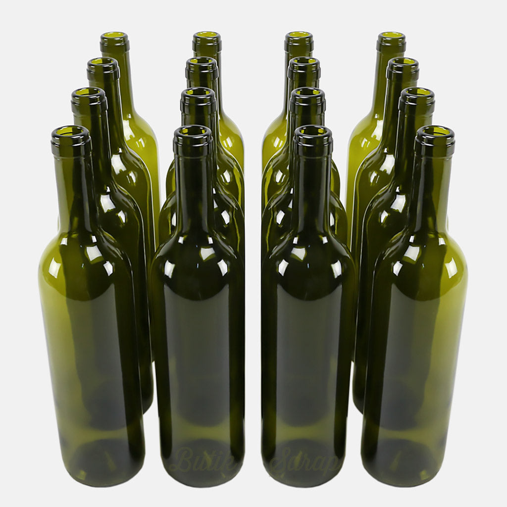 Oliva Zeytin Yeşili Şarap Şişesi 16 Adet - Butik Şarap