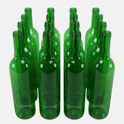 Verde Zümrüt Yeşili Şarap Şişesi 16 Adet - Butik Şarap