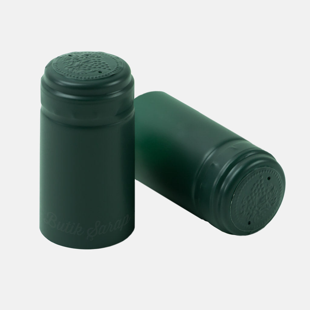 Yeşil Renk Şarap Şişesi Kapşonu - Butik Şarap
