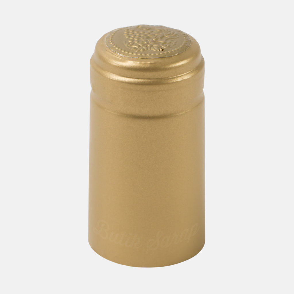 Altın Renk Şarap Şişesi Kapşonu - Butik Şarap