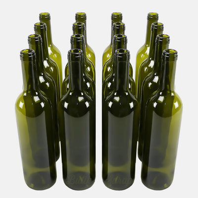 Oliva Zeytin Yeşili Şarap Şişesi 16 Adet - Butik Şarap